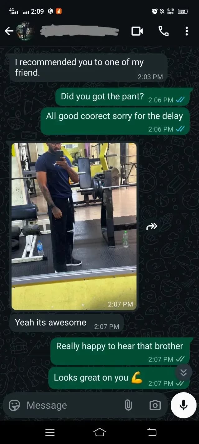 Customer Black Bottoms